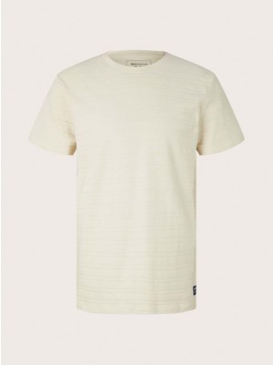 Tom Tailor Group T-shirt structured light beige | Freewear