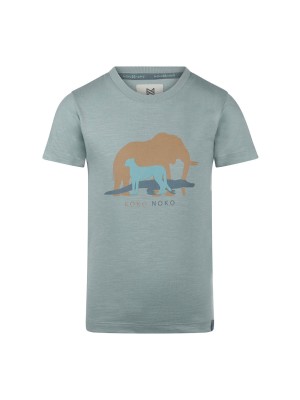 Koko Noko Ki T-shirt ss olifant light blue | Freewear Ki T-shirt ss olifant - www.freewear.nl - Freewear