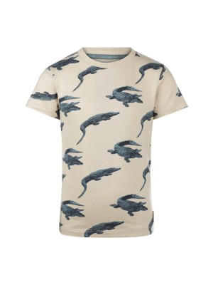 Koko Noko Ki T-shirt ss krokodil ecru | Freewear