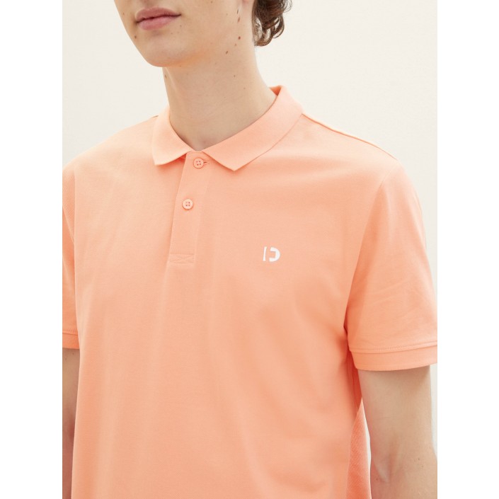 Tom Tailor basic polo clear coral | Freewear basic polo - www.freewear.nl - Freewear
