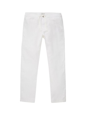 Tom Tailor Cotton Linen Pants wit | Freewear Cotton Linen Pants - www.freewear.nl - Freewear
