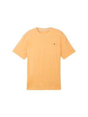 Tom Tailor Linen T-shirt washed out orange | Freewear