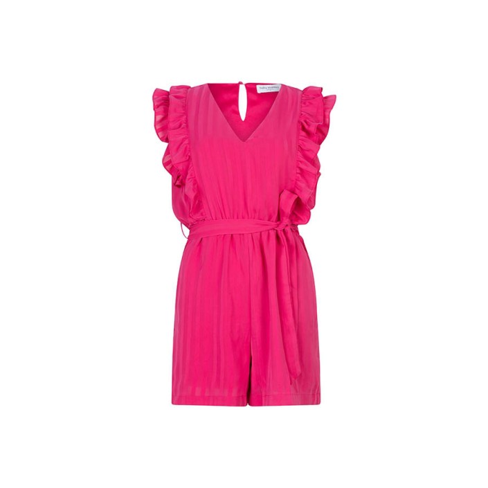 Lofty Manner Playsuit Elle pink | Freewear Playsuit Elle - www.freewear.nl - Freewear