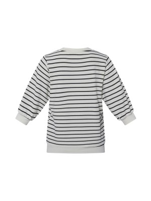 Sisters Point Eliso T-shirt ss cream/black | Freewear Eliso T-shirt ss - www.freewear.nl - Freewear