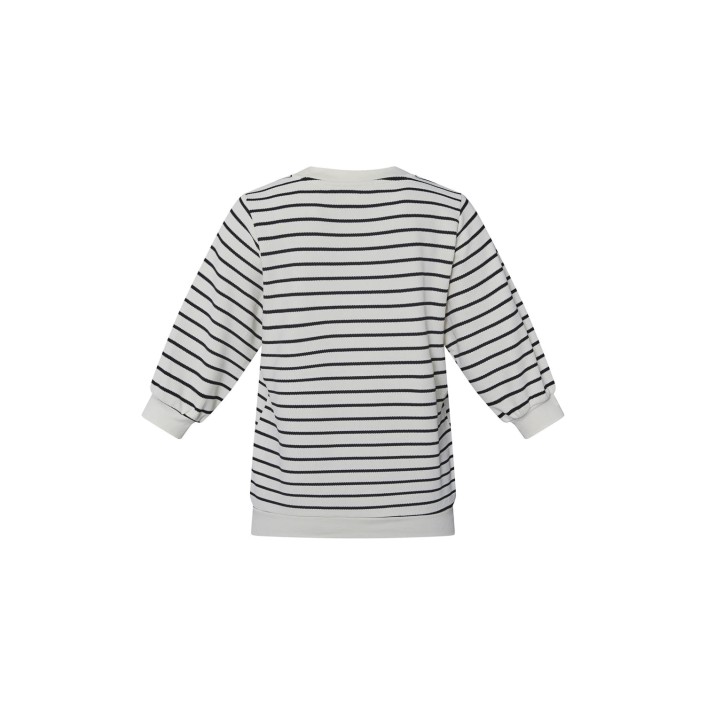 Sisters Point Eliso T-shirt ss cream/black | Freewear Eliso T-shirt ss - www.freewear.nl - Freewear