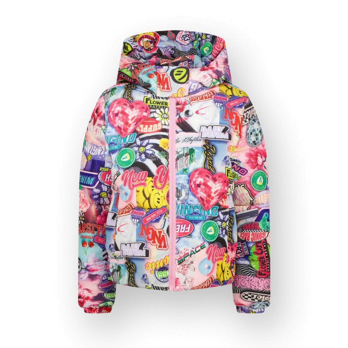 Vingino Tigelle Jas multicolor pink | Freewear Tigelle Jas - www.freewear.nl - Freewear