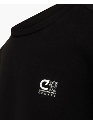 Cruyff Ki Quartz Poly Tee black | Freewear Ki Quartz Poly Tee - www.freewear.nl - Freewear