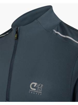 Cruyff Ki Ametrine 1/4 zip top dark slate | Freewear Ki Ametrine 1/4 zip top - www.freewear.nl - Freewear