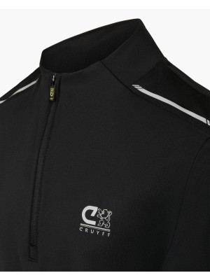 Cruyff Ki Ametrine 1/4 zip top black | Freewear Ki Ametrine 1/4 zip top - www.freewear.nl - Freewear