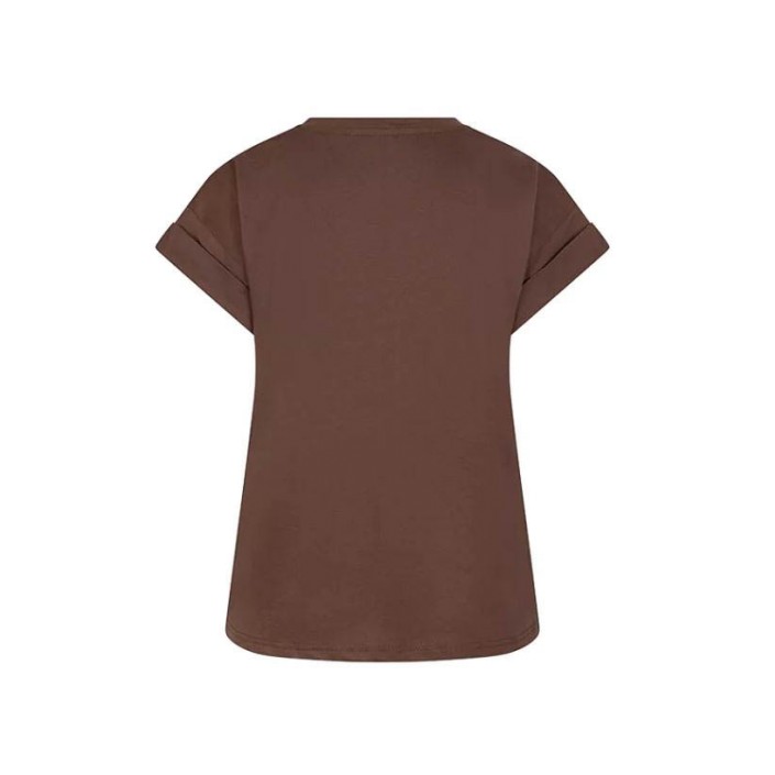 Lofty Manner T-shirt Maysa brown | Freewear T-shirt Maysa - www.freewear.nl - Freewear