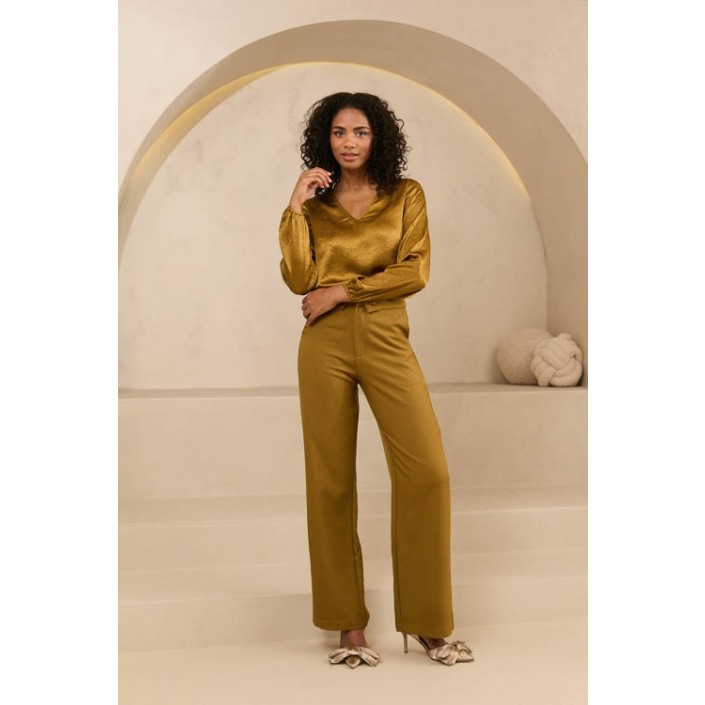 Lofty Manner Blouse Agnes green | Freewear Blouse Agnes - www.freewear.nl - Freewear
