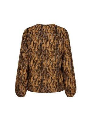 Lofty Manner Blouse Agnes feathers print | Freewear Blouse Agnes - www.freewear.nl - Freewear