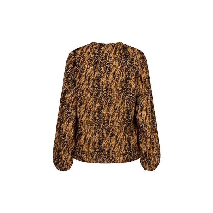 Lofty Manner Blouse Agnes feathers print | Freewear Blouse Agnes - www.freewear.nl - Freewear