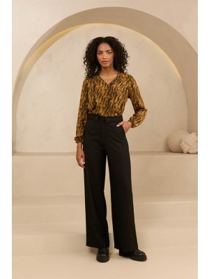 Lofty Manner Blouse Agnes feathers print | Freewear Blouse Agnes - www.freewear.nl - Freewear
