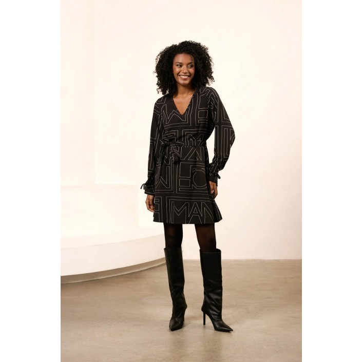 Lofty Manner Dress Willow lofty line print | Freewear Dress Willow - www.freewear.nl - Freewear