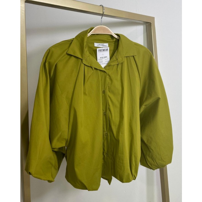 Ambika Blouse uni lm groen | Freewear Blouse uni lm - www.freewear.nl - Freewear