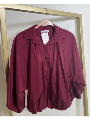 Ambika Blouse uni lm donker rood | Freewear Blouse uni lm - www.freewear.nl - Freewear