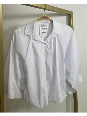 Ambika Blouse uni lm wit | Freewear Blouse uni lm - www.freewear.nl - Freewear