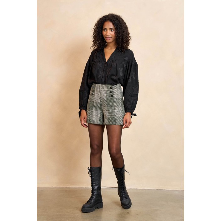 Lofty Manner Blouse Annika black | Freewear Blouse Annika - www.freewear.nl - Freewear