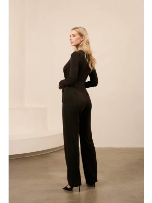 Lofty Manner Jumpsuit Mavis brown | Freewear Jumpsuit Mavis - www.freewear.nl - Freewear