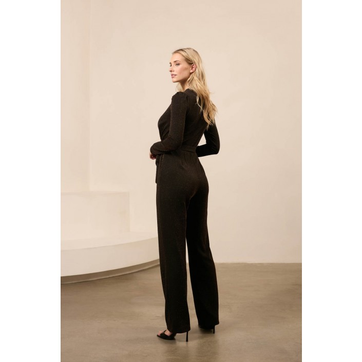 Lofty Manner Jumpsuit Mavis brown | Freewear Jumpsuit Mavis - www.freewear.nl - Freewear
