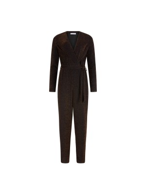 Lofty Manner Jumpsuit Mavis brown | Freewear Jumpsuit Mavis - www.freewear.nl - Freewear