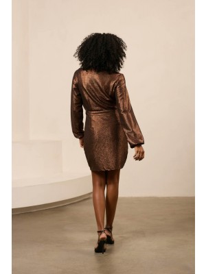 Lofty Manner Dress Kelly brown | Freewear Dress Kelly - www.freewear.nl - Freewear