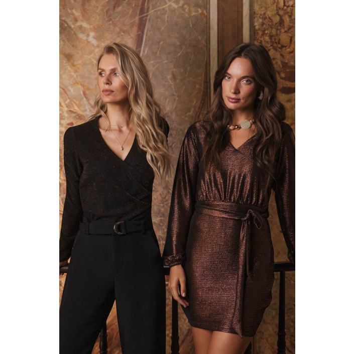 Lofty Manner Dress Kelly brown | Freewear Dress Kelly - www.freewear.nl - Freewear