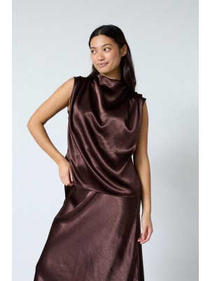 Sisters Point Guto Sl 1 Top chocolate | Freewear Guto Sl 1 Top - www.freewear.nl - Freewear