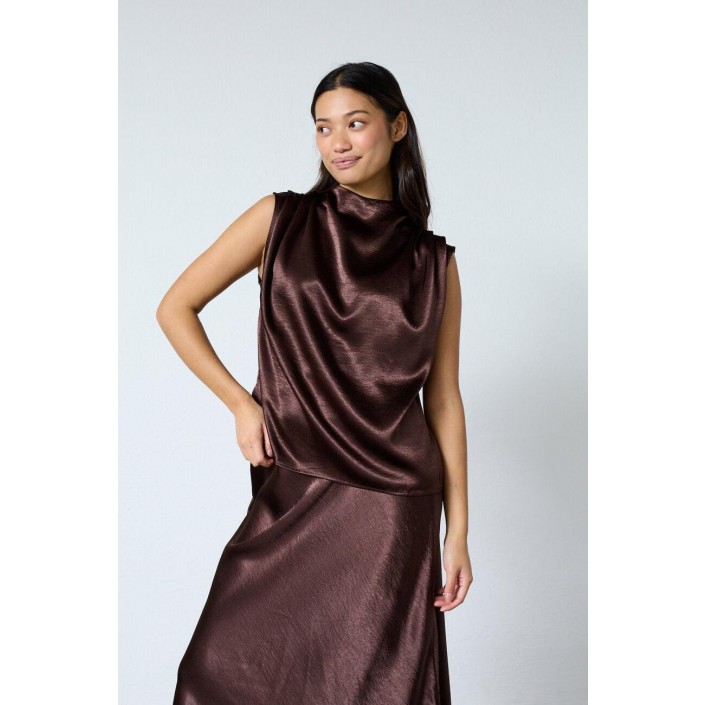 Sisters Point Guto Sl 1 Top chocolate | Freewear Guto Sl 1 Top - www.freewear.nl - Freewear