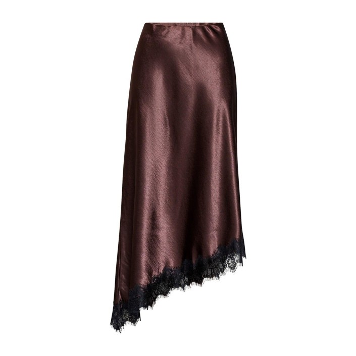 Sisters Point Gewo Lace Skirt brown/black | Freewear Gewo Lace Skirt - www.freewear.nl - Freewear