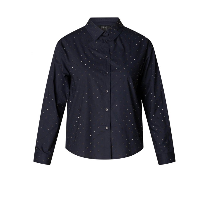 Yest Blythe Blouse Dark Navy | Freewear Blythe Blouse - www.freewear.nl - Freewear