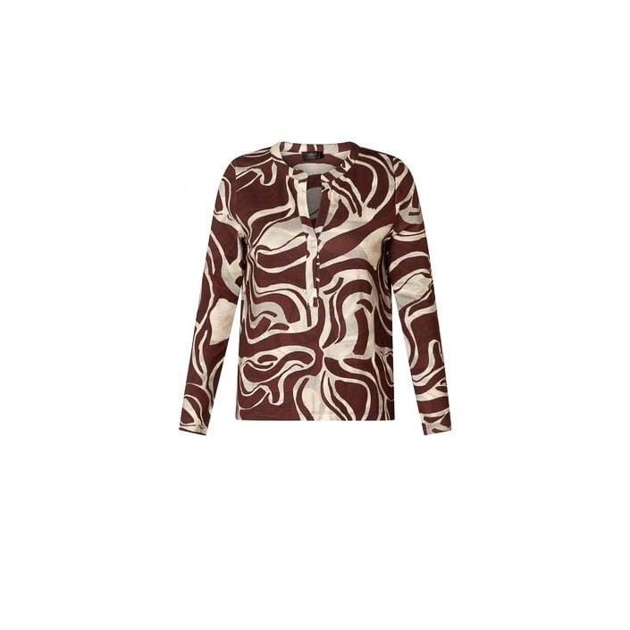 Yest Raissa Essential Blouse Dark Bordeaux/Multi | Freewear Raissa Essential Blouse - www.freewear.nl - Freewear