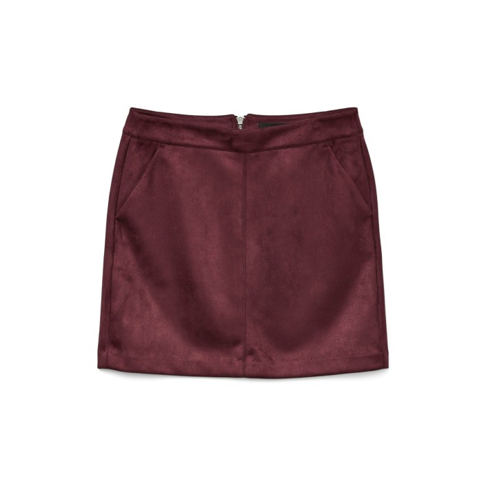 Vero Moda VMDONNA DINA FAUX SUEDE SHORT SKIRT: Winetasting | Freewear VMDONNA DINA FAUX SUEDE SHORT SKIRT: - www.freewear.nl - Freewear