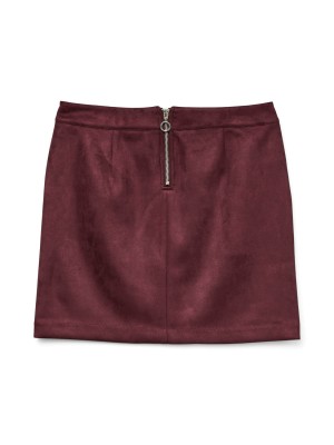 Vero Moda VMDONNA DINA FAUX SUEDE SHORT SKIRT: Winetasting | Freewear VMDONNA DINA FAUX SUEDE SHORT SKIRT: - www.freewear.nl - Freewear