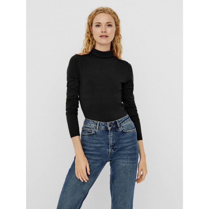 Vero Moda VMGLORY LS ROLLNECK BLOUSE NOOS Black | Freewear VMGLORY LS ROLLNECK BLOUSE NOOS - www.freewear.nl - Freewear