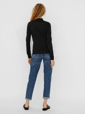 Vero Moda VMGLORY LS ROLLNECK BLOUSE NOOS Black | Freewear VMGLORY LS ROLLNECK BLOUSE NOOS - www.freewear.nl - Freewear