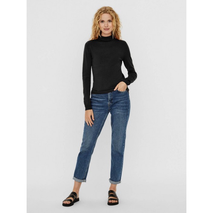 Vero Moda VMGLORY LS ROLLNECK BLOUSE NOOS Black | Freewear VMGLORY LS ROLLNECK BLOUSE NOOS - www.freewear.nl - Freewear