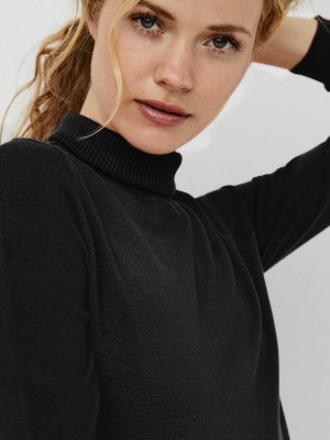 Vero Moda VMGLORY LS ROLLNECK BLOUSE NOOS Black | Freewear VMGLORY LS ROLLNECK BLOUSE NOOS - www.freewear.nl - Freewear