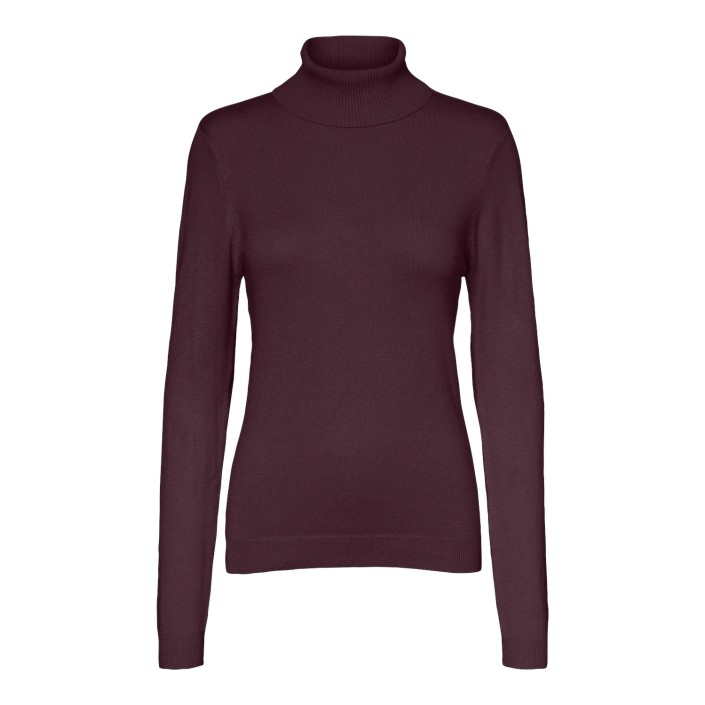 Vero Moda VMGLORY LS ROLLNECK BLOUSE NOOS Winetasting | Freewear VMGLORY LS ROLLNECK BLOUSE NOOS - www.freewear.nl - Freewear
