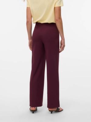 Vero Moda VMBECKY HW WIDE PULL ON PANT NOOS Winetasting | Freewear VMBECKY HW WIDE PULL ON PANT NOOS - www.freewear.nl - Freewear