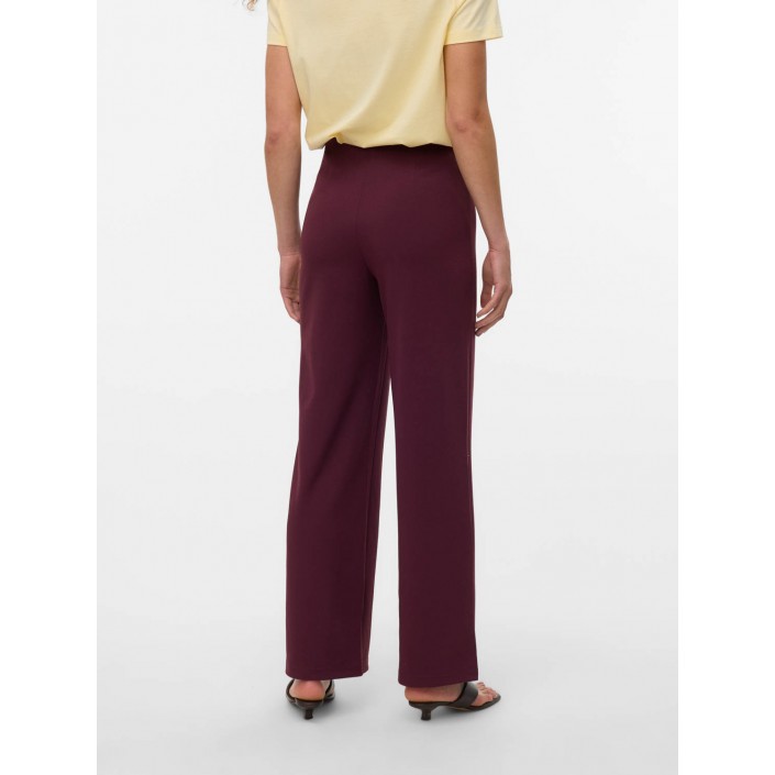 Vero Moda VMBECKY HW WIDE PULL ON PANT NOOS Winetasting | Freewear VMBECKY HW WIDE PULL ON PANT NOOS - www.freewear.nl - Freewear