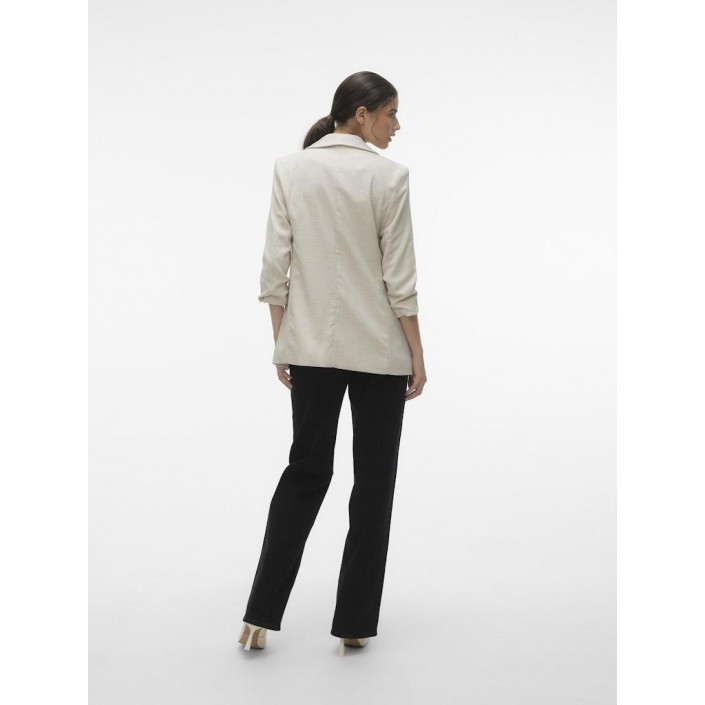 Vero Moda VMFRIDA 3/4 REGULAR BLAZER NOOS Oatmeal/MELANGE | Freewear VMFRIDA 3/4 REGULAR BLAZER NOOS - www.freewear.nl - Freewear