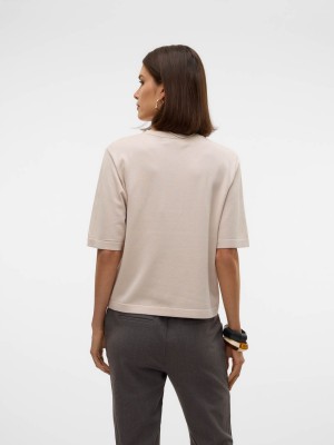Vero Moda VMSILJE 2/4 O-NCK OVERSIZE PULL GA : Moonbeam | Freewear VMSILJE 2/4 O-NCK OVERSIZE PULL GA : - www.freewear.nl - Freewear