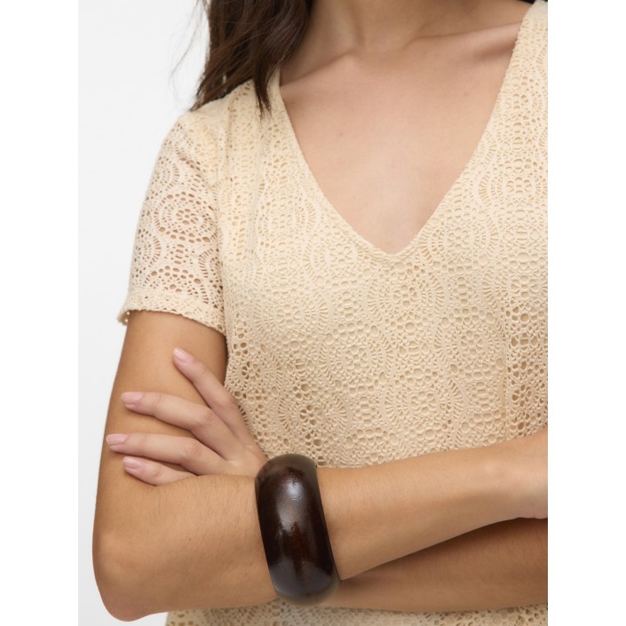 Vero Moda VMMAYA SS V NECK SHORT DRESS JRS VO Birch | Freewear VMMAYA SS V NECK SHORT DRESS JRS VO - www.freewear.nl - Freewear