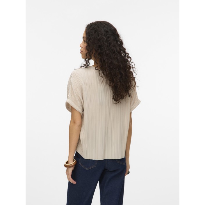 Vero Moda VMAURORA SS O-NECK T-SHIRT JRS GA Pumice Stone | Freewear VMAURORA SS O-NECK T-SHIRT JRS GA - www.freewear.nl - Freewear