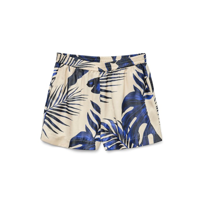 Vero Moda VMVINA HW SHORTS WVN GA Cloud Dancer/Leaf | Freewear VMVINA HW SHORTS WVN GA - www.freewear.nl - Freewear