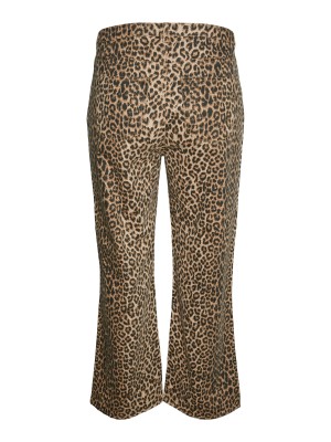 Vero Moda curve VMCTESSA HR WIDE LEO JEANS CUR Silver Mink/LEOPARD | Freewear VMCTESSA HR WIDE LEO JEANS CUR - www.freewear.nl - Freewear