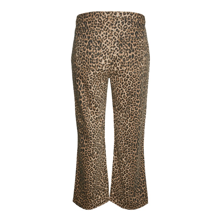 Vero Moda curve VMCTESSA HR WIDE LEO JEANS CUR Silver Mink/LEOPARD | Freewear VMCTESSA HR WIDE LEO JEANS CUR - www.freewear.nl - Freewear