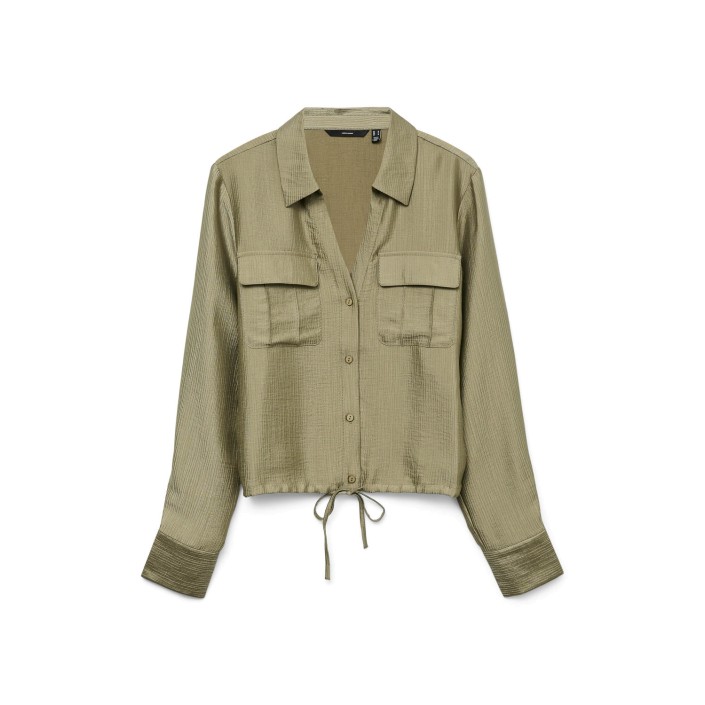 Vero Moda VMTOMA LS TIE SHIRT WVN Mermaid | Freewear VMTOMA LS TIE SHIRT WVN - www.freewear.nl - Freewear